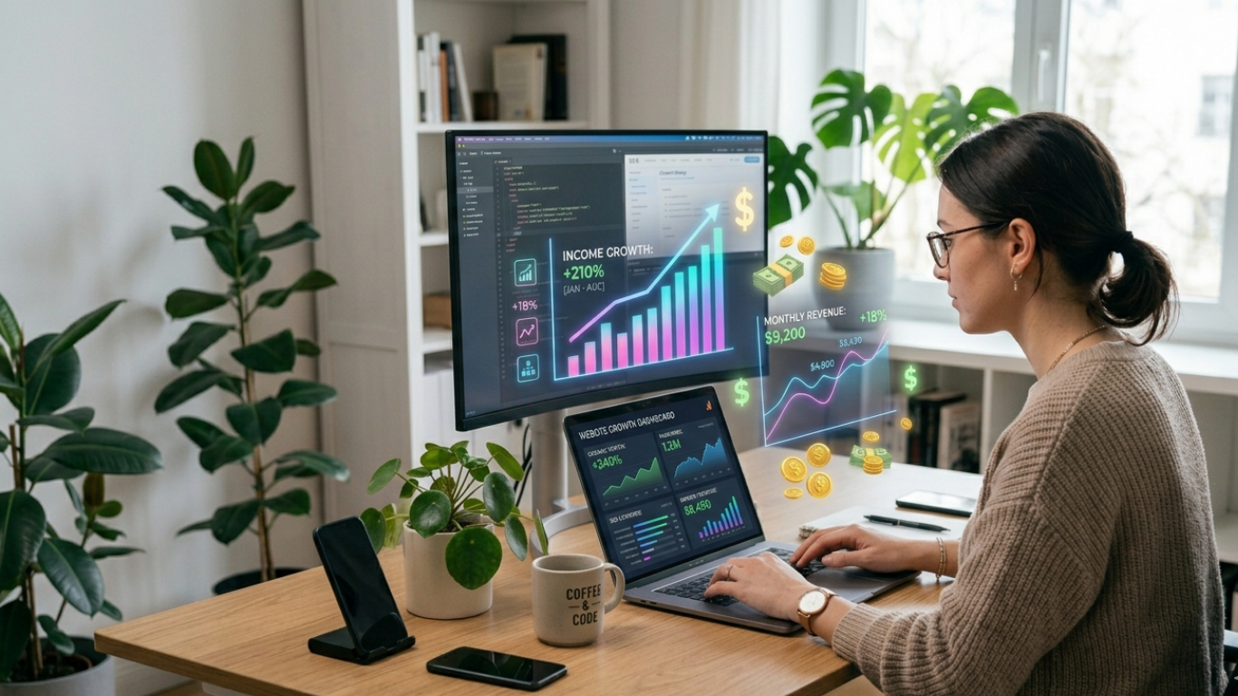 Website বানিয়ে income নেওয়ার সম্পূর্ণ গাইড (২০২6) – শূন্য থেকে আয়ের বাস্তব উপায়