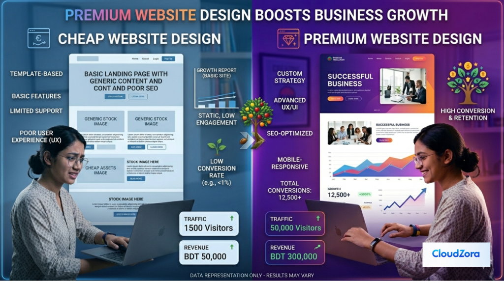 ওয়েবসাইট তৈরির খরচ